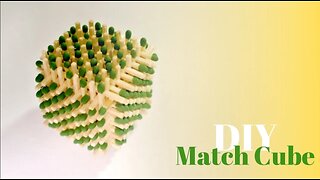 How to Make a Match Cube ( DIY )