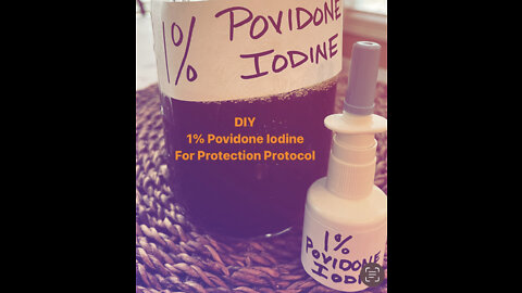 DIY 1% Povidone Iodine Nasal Sanitation - COVID19