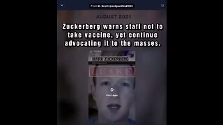 Mark Zuckerberg Warns Facebook Staff to Avoid Vaccine