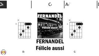 FERNANDEL Félicie aussi FCN GUITAR CHORDS & LYRICS