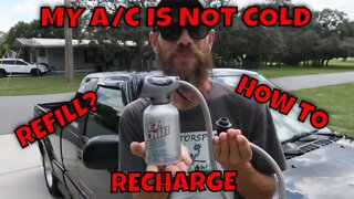 HOW TO RECHARGE YOUR CARS AIR CONDITIONER