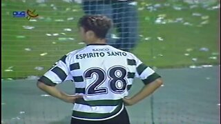 Cristiano Ronaldo first match for Sporting Lisbon - DEBUT 2002