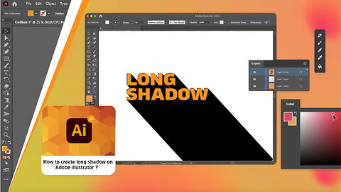 How to create Long Shadows in Illustrator | Create Stunning Depth in Your Designs!
