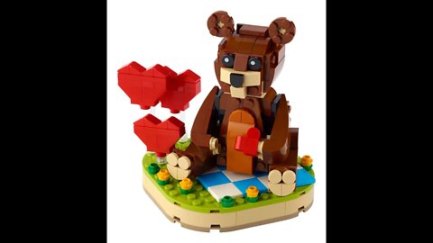 Valentine's Bear Unboxing and Speed Build Lego 40462