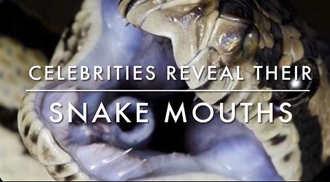 Reptilian celebrities reveal their snake mouths. 🐍