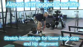 stiff legged deadlifts