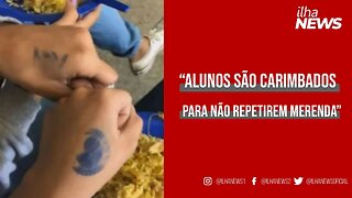 ''Alunos recebem carimbo no braço para não repetir a merenda escolar'', denuncia Robson Santos