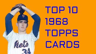 TOP 10 1968 TOPPS BASEBALL CARDS