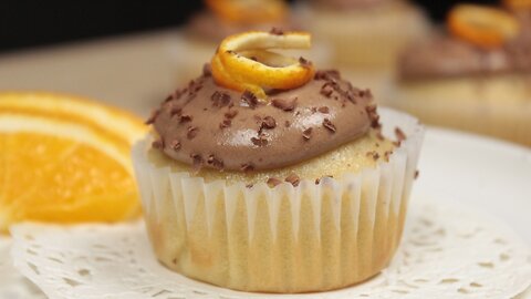 Insanely Delicious Cupcakes with Orange Chocolate Frosting
