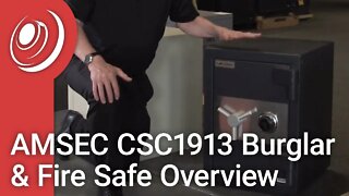 AMSEC CSC1913 Burglar & Fire Safe Overview with Dye the Safe Guy