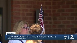 Protests at Forest Hills over anti-racism policy vote