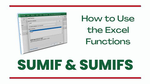 EXCEL SUMIF AND SUMIFS FORMULAS: HOW TO SUM DATA BASED ON CONDITIONS