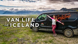 Van Life & Bathing in a Hot Spring River in Iceland