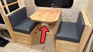 Butcher Block Dinette Table | DIY Butcher Block Table #cargocamper