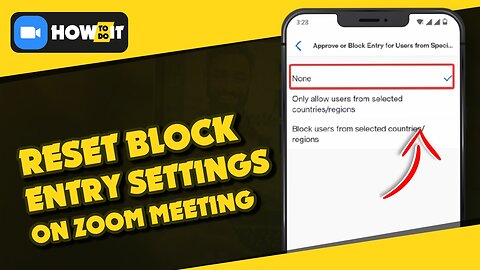 None approve or block entry settings on zoom