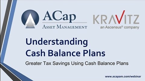 WEBINAR: Understanding Cash Balance Plans