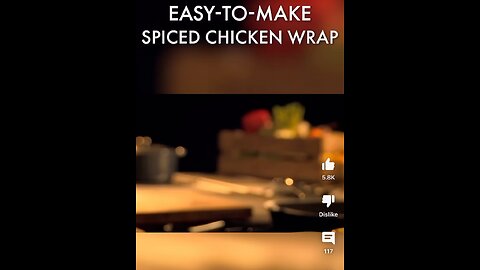 Easy to make spiced chicken wrap