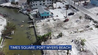 Skyfox drone tour of Times Square at Fort Myers Beach