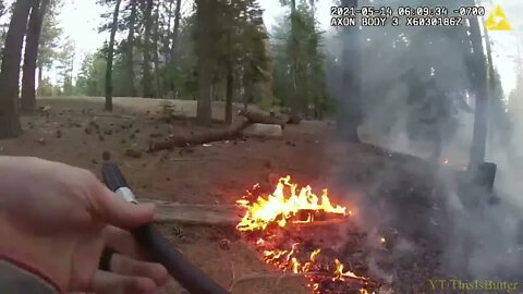 Officer Puts Out Fire In South Lake Tahoe