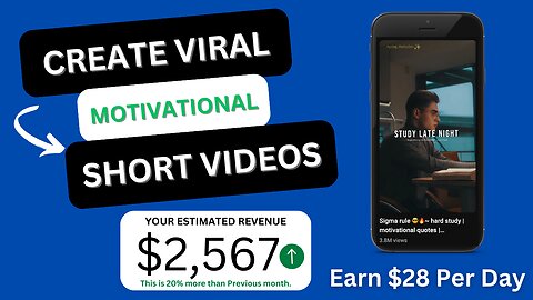 Unlock Your Potential: Create Motivational Short Videos and Earn $2,357/Month!