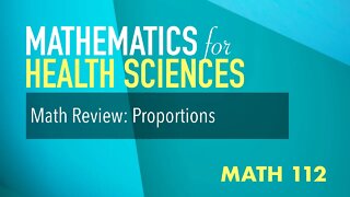 Math Review: Proportions (Explained in Spanish)