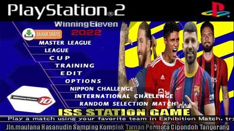 BOMBA PATCH WINNING ELEVEN 2021 PS2 MESSI to PSG EDITOR CANAL ISS STATION GAME