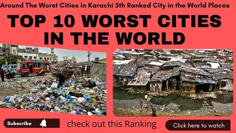 Top 10 Worst City in The World || #worstcity #Karachi #ranking #top10
