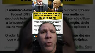 STF: Ministro Alexandre de Moraes aplica nova Multa de 105mil reais a Daniel Silveira