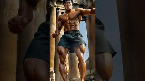 Bruce Lee Muscles in Ancient Rome AI Generated Video