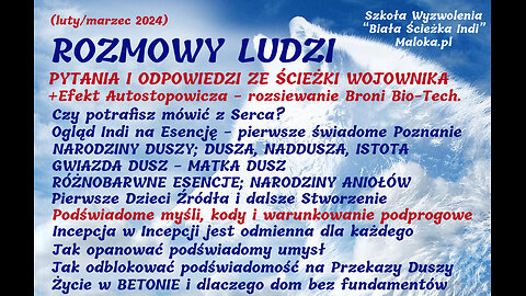 4.ROZMOWY LUDZI: Pytania i Odpowiedzi ze Ścieżki Wojownika - ESENCJA +Broń Bio-Tech (całość na Locals)