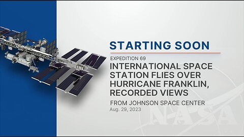 HURRICANE FRANKLIN IS SEEN FROM THE INTERNATIONAL SPACE STATION