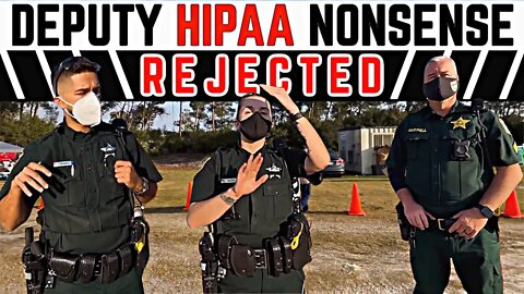 "I'll Call The Cops" ❌ Deputy FAILS To Suppress First Amendment Using HIPAA ☘️#USConstitution
