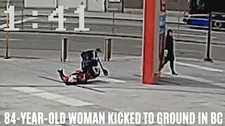 Disturbing Video Shows A Random Person Pushing An 84-Year-Old Woman Off Her Walker In BC
