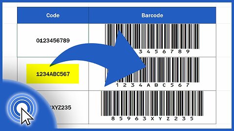 HOW TO CREATE BARCODE IN EXCEL