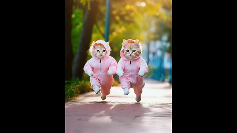 Cute couple model cat 🐈😺