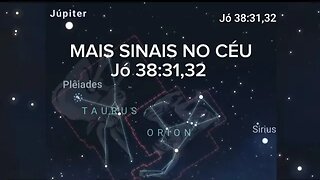 MAIS SINAIS NO CÉU - Jó 38:31,32