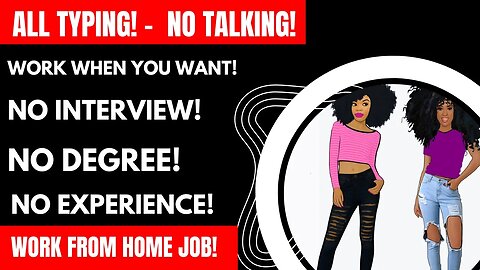 Non Phone No Interview Work From Home Typing Job Online Job Work When You Want No Degree