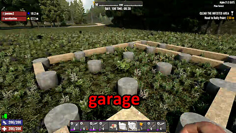 7D2D | garage actual building | 7 2 24 |with Jen and oliva| VOD|