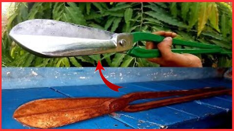 Old Rusty Metal Shears Restoration | Metal Sheet Cutter Restoration