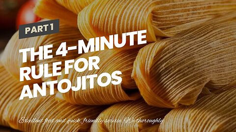 The 4-Minute Rule for ANTOJITOS CUBAN CUISINE: Home