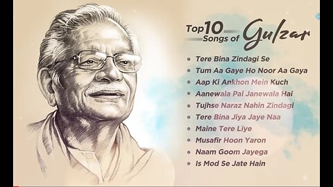 Top 10 Songs of Gulzar | Tere Bina Zindagi Se Tum Aa Gaye Ho Noor Aa Gaya | Tujhse Naraz Nahin