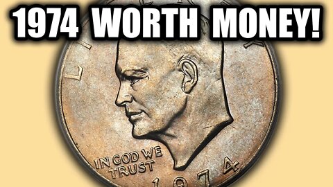 TONS OF 1974 EISENHOWER DOLLAR COINS WORTH MONEY! IKE DOLLAR ERROR COINS