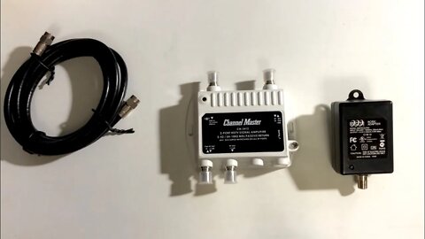 Channel Master CM-3412 Amplified Splitter Unboxing, Setup, & Overview