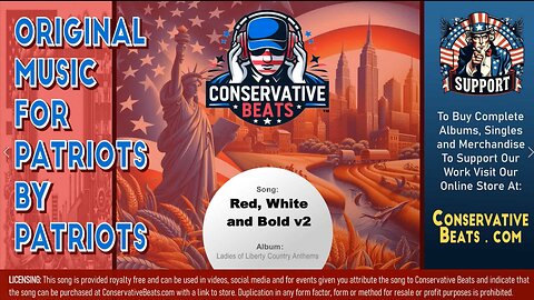 Conservative Beats - Album: Praising America's Greatness - Red, White and Bold ( Version 2 )