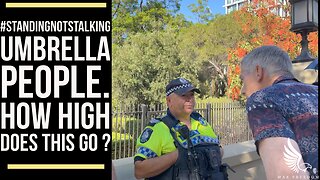 UMBRELLA PEOPLE. HOW HIGH DOES THIS GO ? - #standingnotstalking