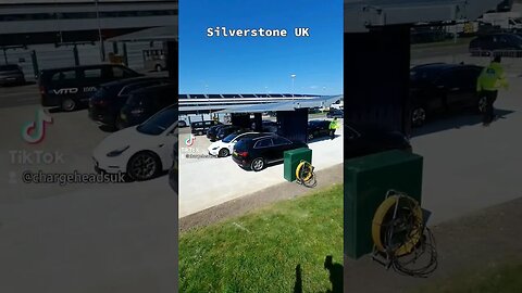 Solar car park at Silverstone circuit! 🌞⚡️🏁 #chargeheadsuk #3ti #silverstone #charging #solar