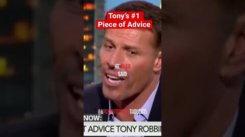 BEST ADVICE Tony Robbins EVER Recieved #shorts