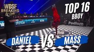 BBOY DANIEL VS BBOY MASS | TOP 16 | WDSF BREAKING FOR GOLD MONTREAL 2023