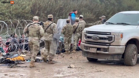 Finally! The Texas National Guard Pushes Back Illegals With Riot Shields