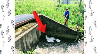 This Is One of the Craziest Places I've Caught a Fish! | Fishing A Reservoir Spillway